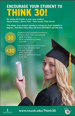 NSU Think 30 Parent Postcard